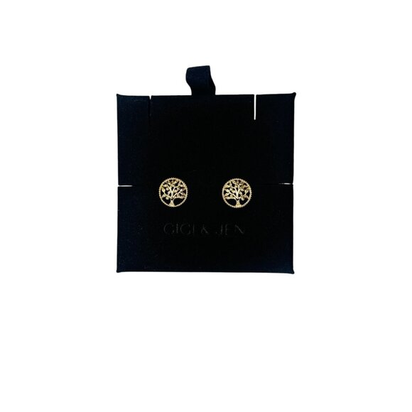 Tree Of Life Stud Earrings - Picture 1 of 9